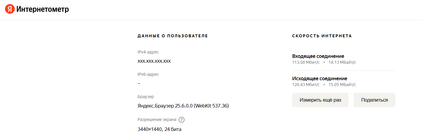 Яндекс.Интернетометр